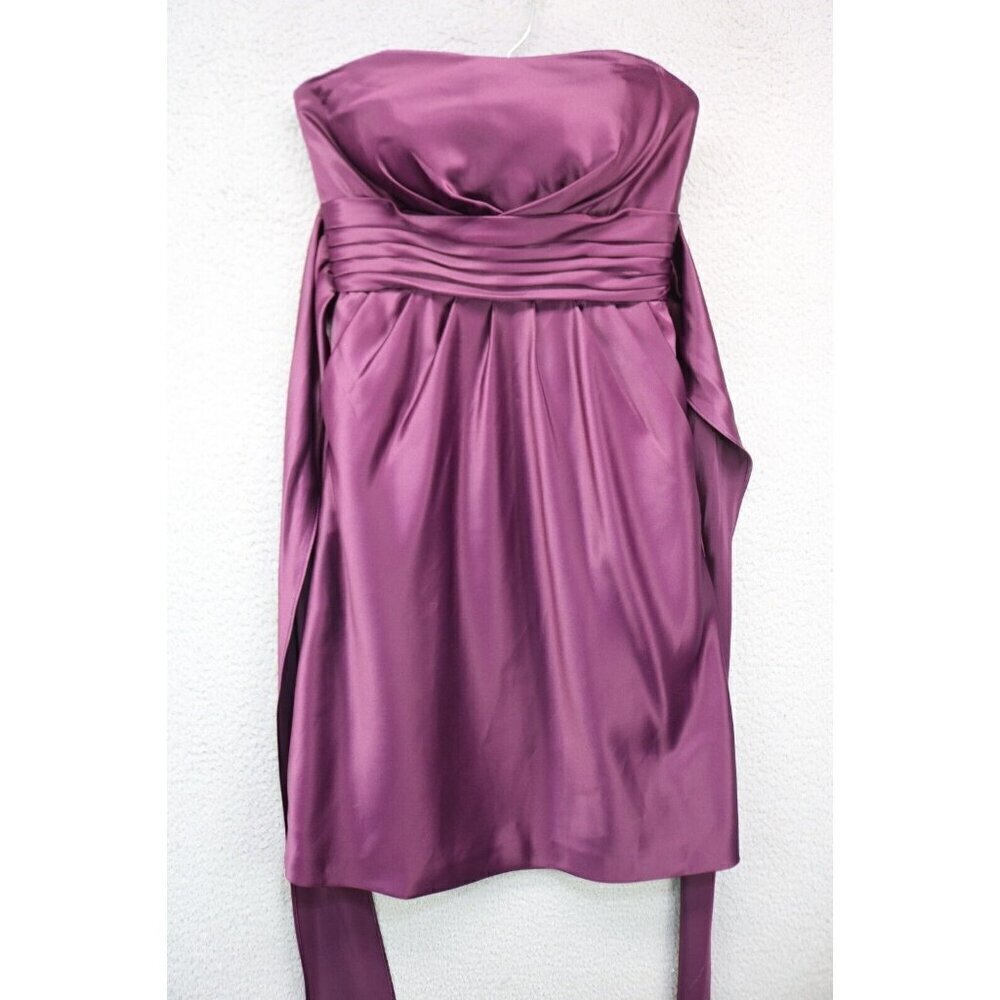 Bill Levkoff Purple Strapless Evening Dress-Size 4-Event-Pockets